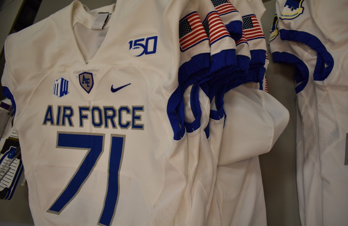 RequiredTeam's tweet photo. Air Force Academy Football Jerseys #RTGdecorated #AF150 #USAF #MILITARY #FORCEBALL #USAFA https://t.co/rrKM4edUkt