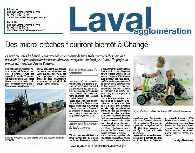 Les Jeunes Pousses (@jeunes_pousses) on Twitter photo C’est une grande fierté de poursuivre notre développement sur un territoire dynamique <a href="/lamayenne/">La Mayenne, le Département</a>. Nos structures sont des lieux de vie et d’éveil pour les jeunes enfants.
Elles répondront aux besoins des familles et des entreprises de <a href="/change53/">Ville de Changé</a> et <a href="/LavalAgglo/">LavalAgglo</a>
#parentalité C’est une grande fierté de poursuivre notre développement sur un territoire dynamique <a href="/lamayenne/">La Mayenne, le Département</a>. Nos structures sont des lieux de vie et d’éveil pour les jeunes enfants.
Elles répondront aux besoins des familles et des entreprises de <a href="/change53/">Ville de Changé</a> et <a href="/LavalAgglo/">LavalAgglo</a>
#parentalité