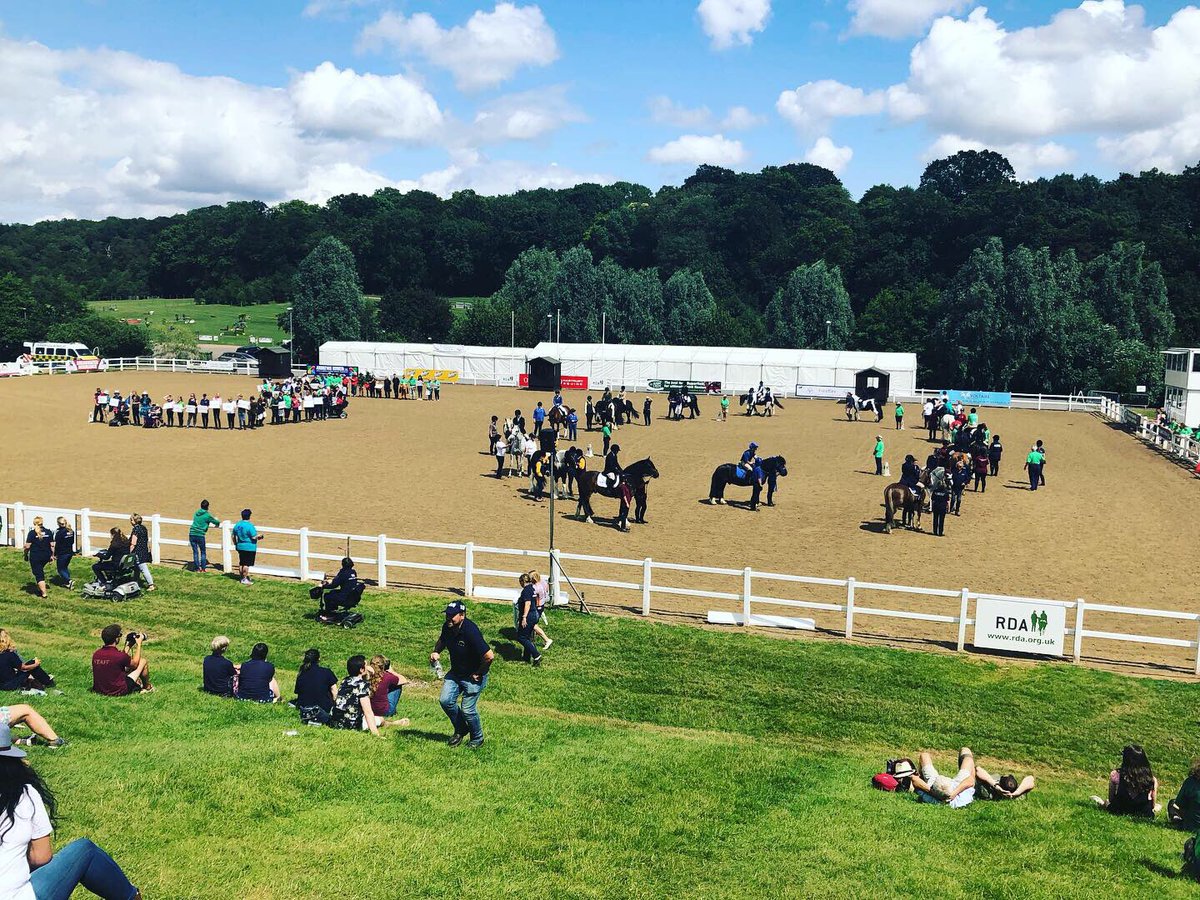 What a great day at <a href="/RDAnational/">Riding for the Disabled Association (RDA)</a> National Championships today.

I was delighted to be invited to the RDA Supporters Welcome Reception with my other #RDA50Faces Phoebe from @ScroptonRDA.

(1/3)