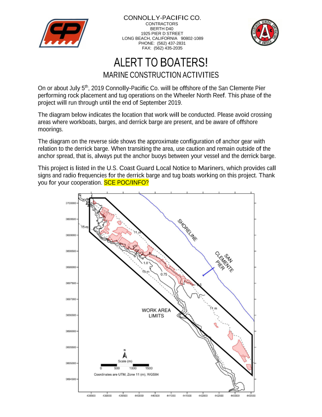 dpboaters's tweet photo. ALERT TO BOATERS! Upcoming Marine Reef Construction  @TheLogNewspaper @DanaPointTimes @DanaPointHarbor @DanaPtChamber @OCRegister  @CityofDanaPoint @OCParks @SCPier @DPBoaters @DPHAdvisory @OceanInstitute #TheLogNewspaper #DPBoaters #OceanInstitute https://t.co/neEmjt6fhJ https://t.co/4biPvrkOHO