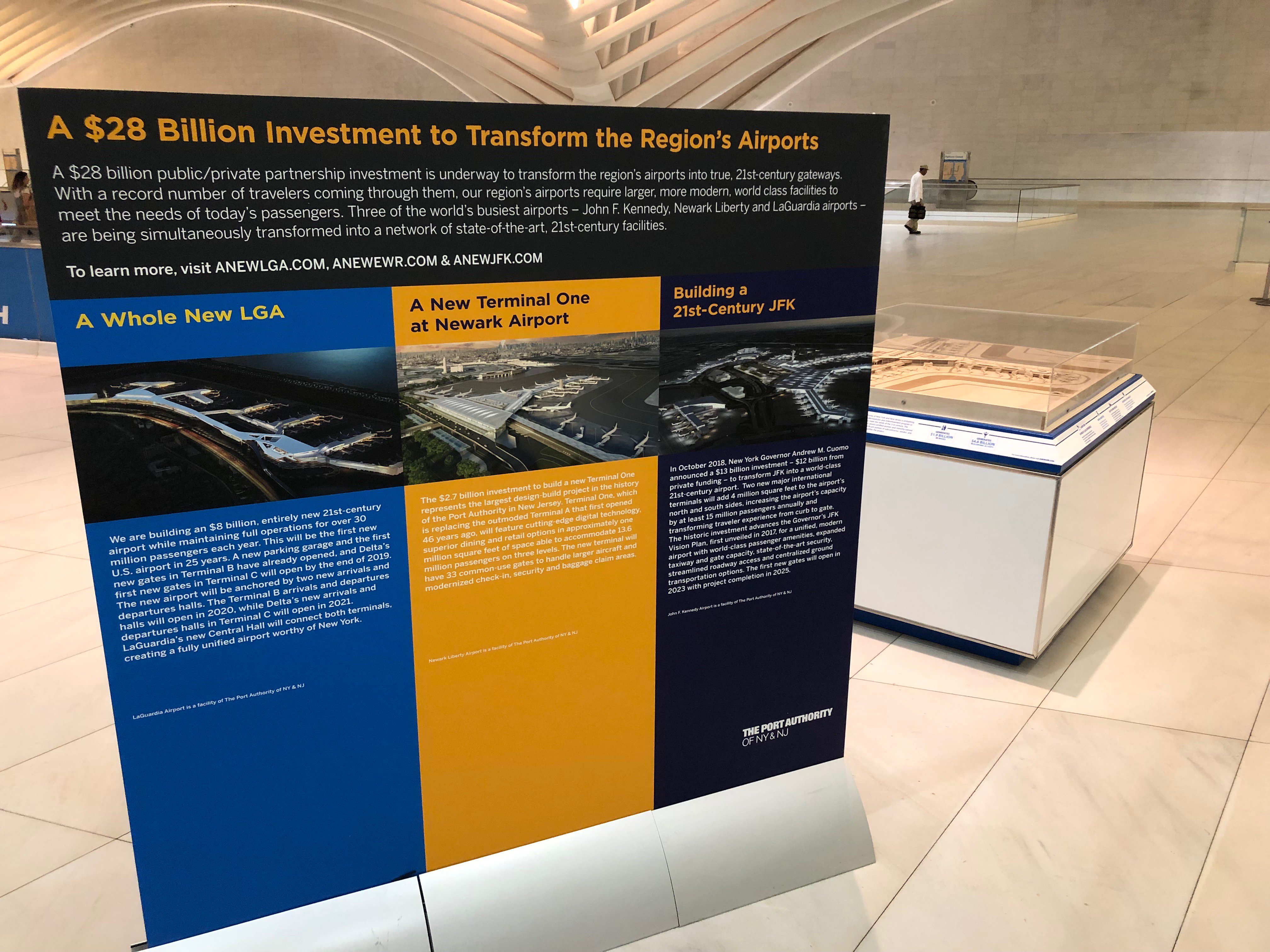 Newark Liberty International Airport on X: The future of #Newark Airport  is now on display in the PATH Fare Zone of the @_WTCOfficial Oculus: the  #TerminalOne model represents the $2.7 billion investment