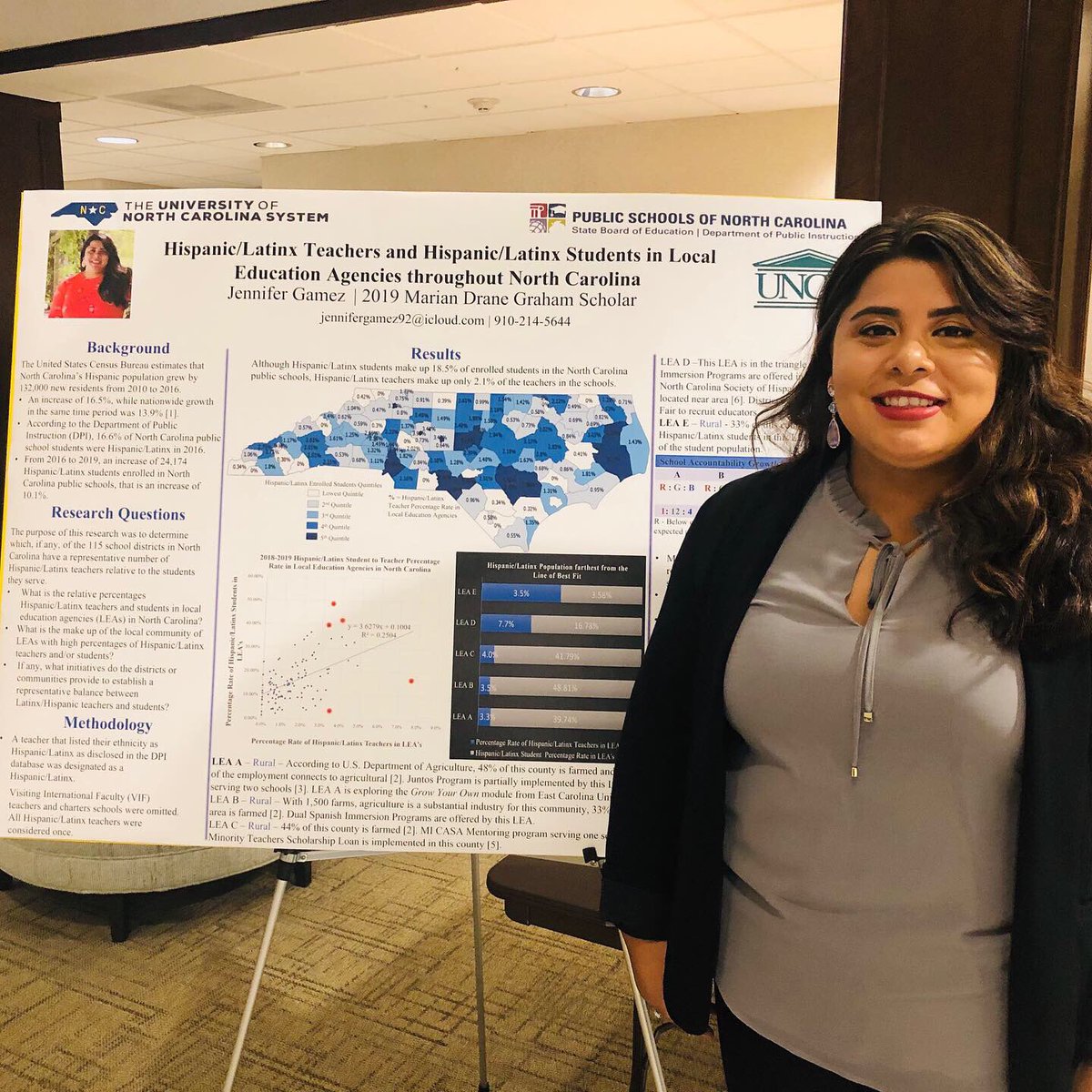 UNC_System's tweet photo. We’re so impressed with our Marian Drane Graham Scholars who presented their research findings today at the @UNC_System Office. #individuallyRemarkable #collectivelyExtraordinary https://t.co/r0RWGIWRq4