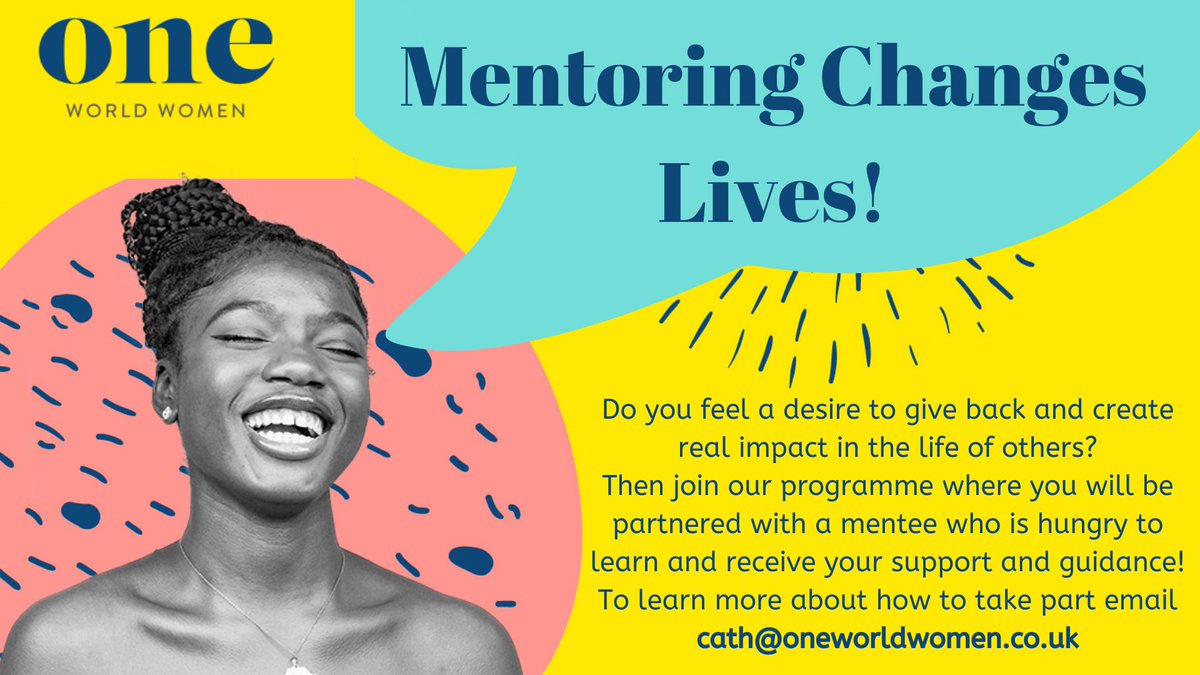 OneWorldWomen1's tweet photo. ! Get Involved; Impact a Life ! 

This is the One World Women method!
If you would like to know how to get involved or know more about the programme, please email Giovanna@oneworldwomen.co.uk !
#Mentoring #WomenEmpoweringWomen https://t.co/cnjRRdwHB8