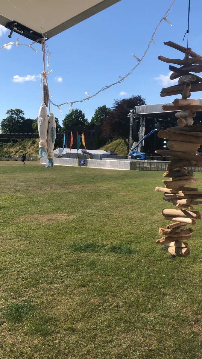 great view for <a href="/DepotCardiff/">DEPOT</a> #depotinthecastle this evening - We’ve got a traditional chip shop menu - hope to see some cheery faces later for <a href="/nilerodgers/">Nile Rodgers</a>