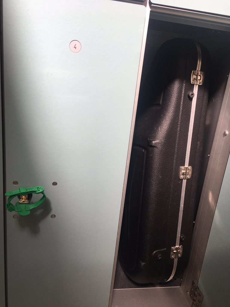 Went for a swim in Birmingham and the lockers are specially designed to exactly fit a hiscox tenor sax case! 🏊‍♂️🎷