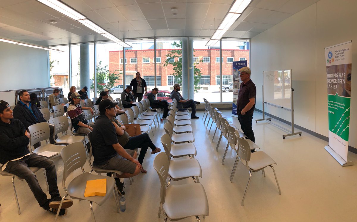 NorQuest's tweet image. Our Alberta Indigenous Construction Career Centre is hosting info session today from 9 am to 3 pm. Tom Chisholm from ⁦@EllisDon⁩ construction is talking about ⁦@CityofEdmonton⁩ LRT construction and job opportunities. Bring your resume. Main campus 10215 - 108 street