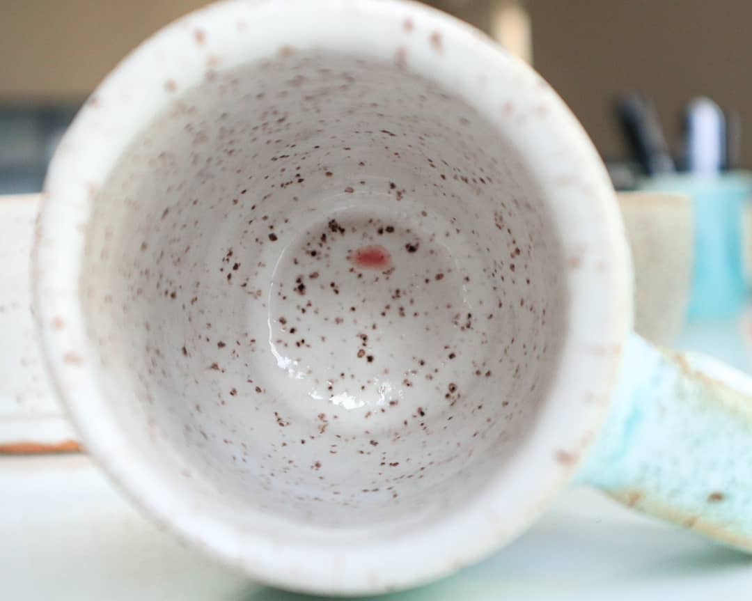 beyondumami's tweet photo. More #potterymaking love! These are one of the cups I made last session in classes. For the past few weeks I've been booking time and working on pieces myself. Hoping to make more cups! I seem to love blues, turquoises and whites all mixed together. #claythrowing #wheelthrown https://t.co/WWU4sOBFQX