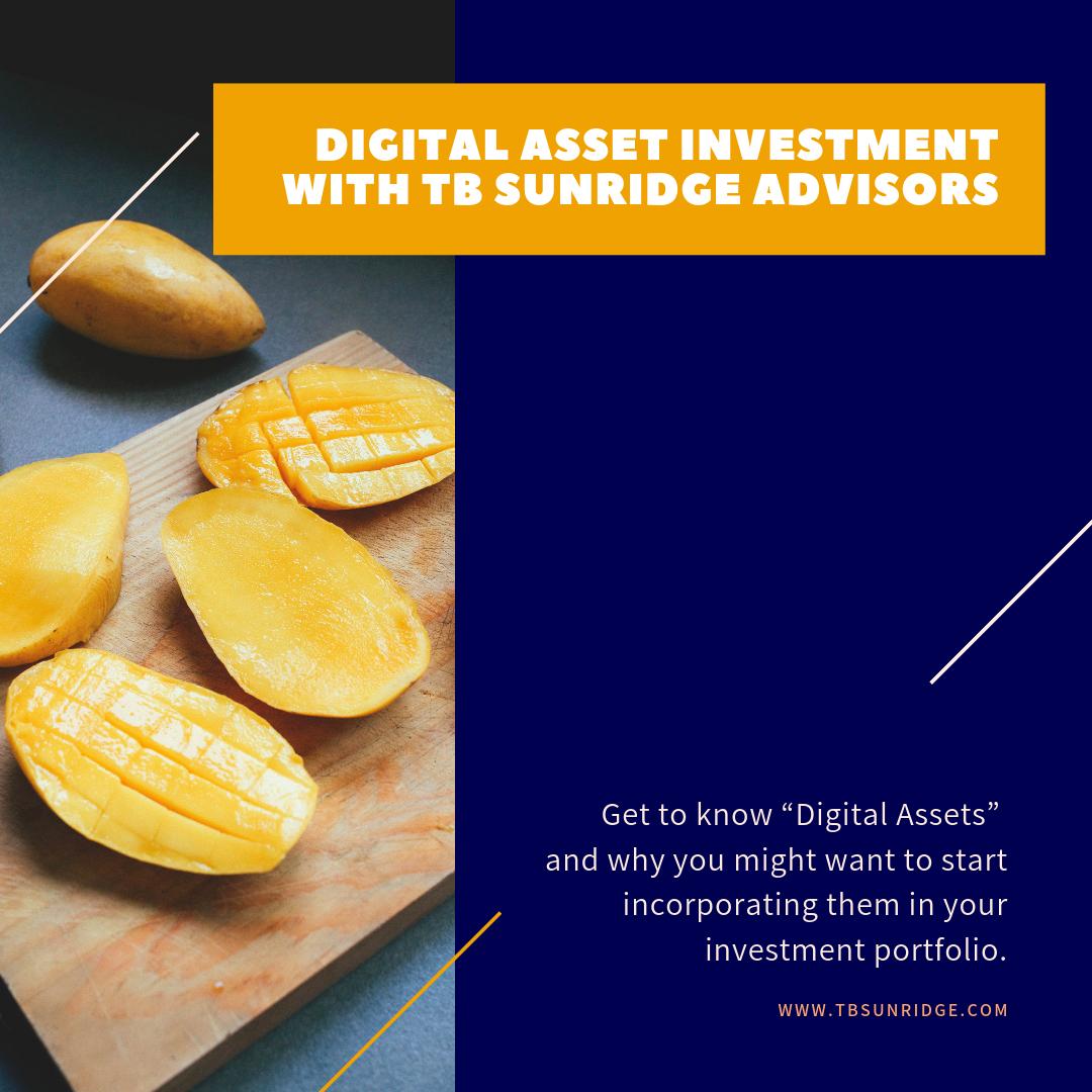 tb_sunridge's tweet photo. Is it time to freshen up your financial portfolio? Let's discuss adding a bit of flavor with Digital Assets. TB Sunridge Advisors is a Texas-based registered Investment Advisor, with state registration approval to manage client investment in Digital Assets. 
#bitcoin #investment https://t.co/OIiLPBJcCr