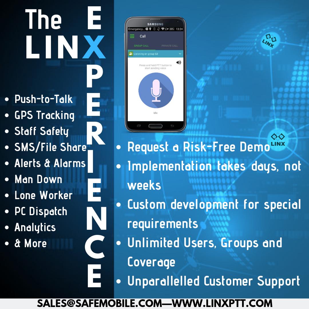 Experience the LINX difference with a risk-free demo, today! #happyfriday 
.
.
.
.
.
#ptt #businesscommunications #fieldservice #teamapp #enterprisesolution #linx #warehousing #fleettracking #dispatch #pttoc #customsolution #teamtalk #workersafety #gpstracking #loneworker #MDM