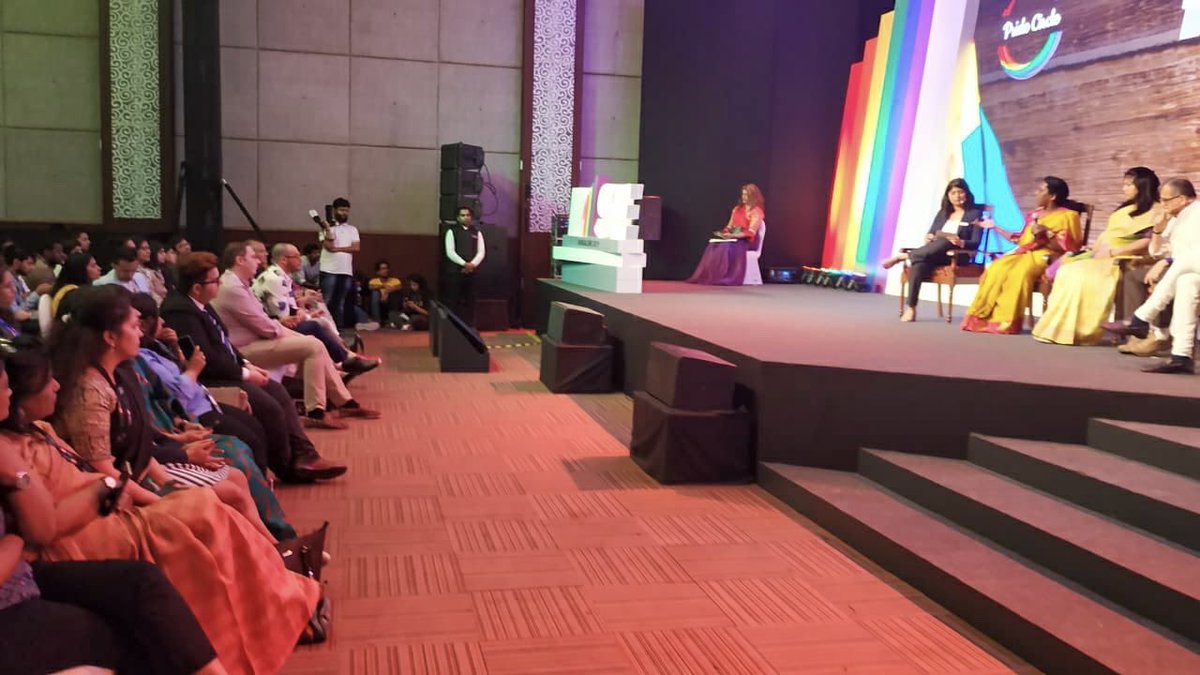 Sowmyareddyr's tweet photo. Attended excellent and fascinating panel discussion on ''Yesterday, Today and Tomorrow'' for promoting social inclusivity for all genders at #RISE with Activist @akkaitg, Vivek Anand of The @HumsafarTrust, Prince of Rajpipla @Manvendra Singh Gohil.

#Pride🏳️‍🌈 @pride_circle 

1/2 https://t.co/uCbrUUywJq