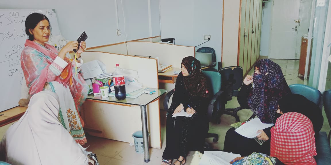 alightpakistan's tweet photo. NFE teachers' training was organized in Alight Karachi Office. Teachers were trained in Teaching Methods and Syllabus. Seven teachers attended the training.
#AlightPakistan
#TeachersTraining https://t.co/8ZkkCbdydH