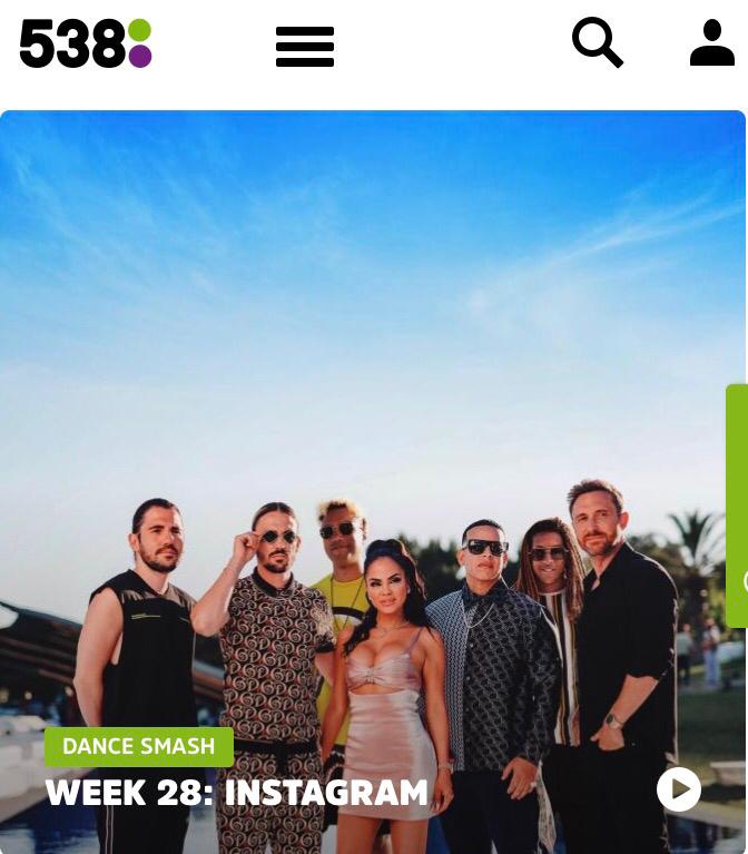 Dimitri Vegas (@dimitrivegas) on Twitter photo Thanks <a href="/538/">538</a> for making #Instagram Dance Smash this week! <a href="/davidguetta/">David Guetta</a> <a href="/daddy_yankee/">Daddy Yankee 😀 (DY)</a> <a href="/NattiNatasha/">NATTI NATASHA</a> <a href="/AFROBROS/">AFRO BROS</a>
538.nl/dance-smash/we… Thanks <a href="/538/">538</a> for making #Instagram Dance Smash this week! <a href="/davidguetta/">David Guetta</a> <a href="/daddy_yankee/">Daddy Yankee 😀 (DY)</a> <a href="/NattiNatasha/">NATTI NATASHA</a> <a href="/AFROBROS/">AFRO BROS</a>
538.nl/dance-smash/we…
