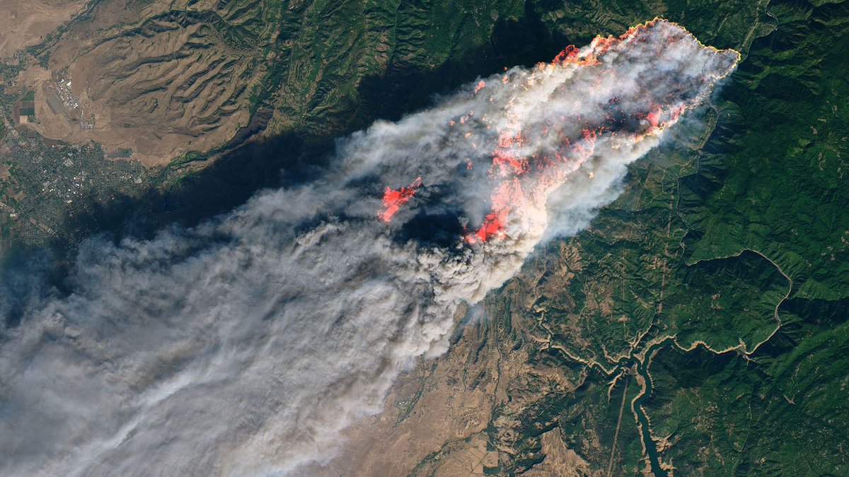 Photo of the Camp Fire, one of the deadliest wildfires in California's history