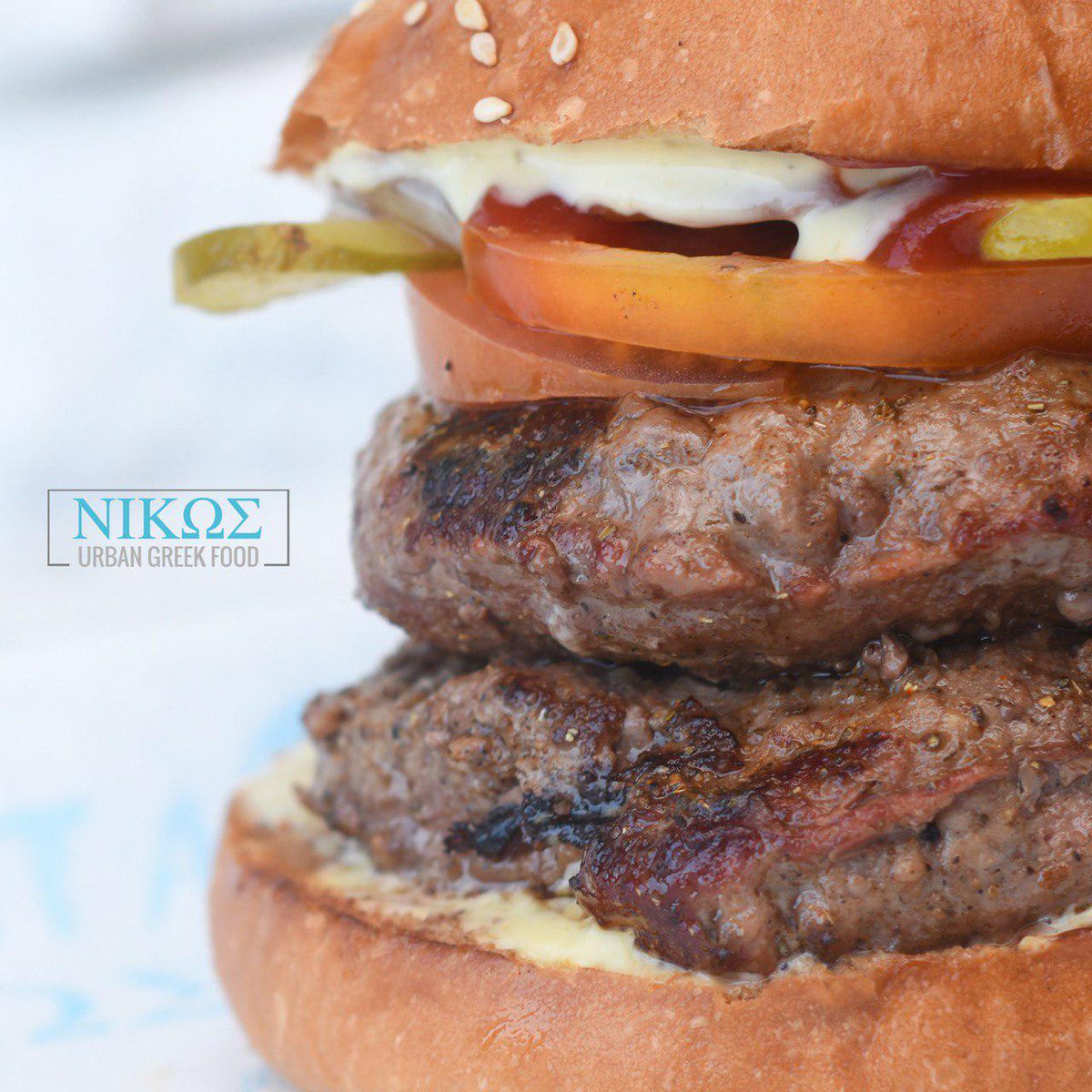 NikosUrbanGreek's tweet photo. It's the weekend! 💥 Go BIG and treat yourself to an extra patty on our homemade coal grilled burgers! 😁🍔💪 Free delivery on all orders through Mr D Food till Sunday! 🚗

#NikosUrbanGreek #TheFirs #Rosebank #GreekToGo https://t.co/Pn3cI02j7h