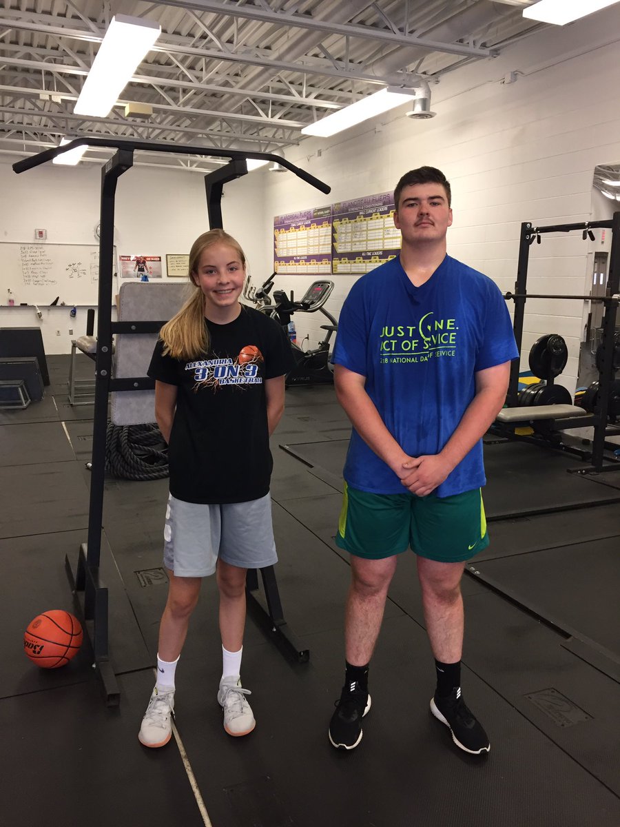 Lifters of the month of June! Gage “Rage” Gullickson and Claire Sheppard! They worked super hard and didn’t miss a day! Most days they both showed up 15 mins early! #PutInTheWork #LiftersOfTheMonth