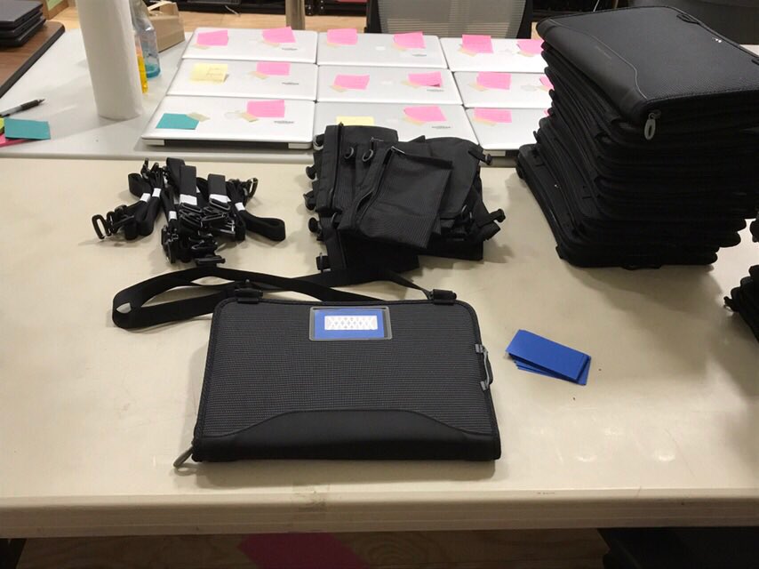 mdiaz112's tweet photo. Putting together new Chromebook cases for incoming 3rd graders #112Leads #engage112 https://t.co/wip84wsEIU