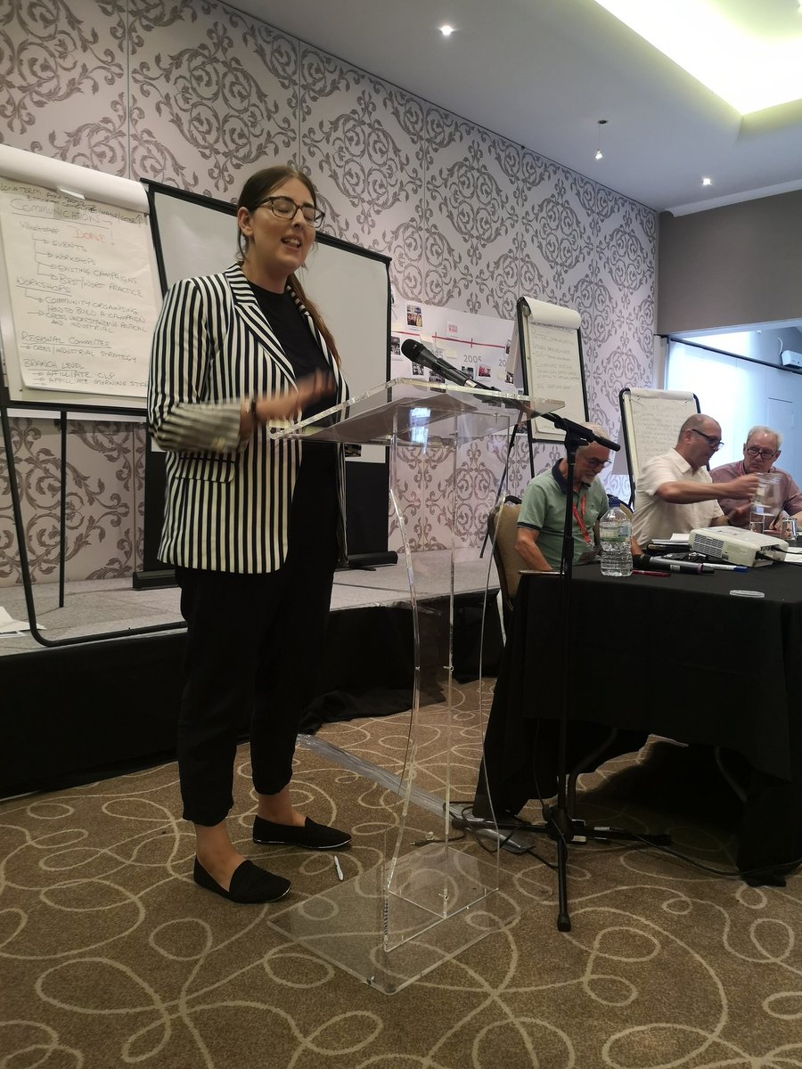swayvis91's tweet photo. We were privileged to have @LauraPidcockMP speak to us today at Durham on the impact of neoliberalism, and Labour's plans to revitalise and strengthen our trade union movement #UPS19 https://t.co/YzRJiNQ3IS