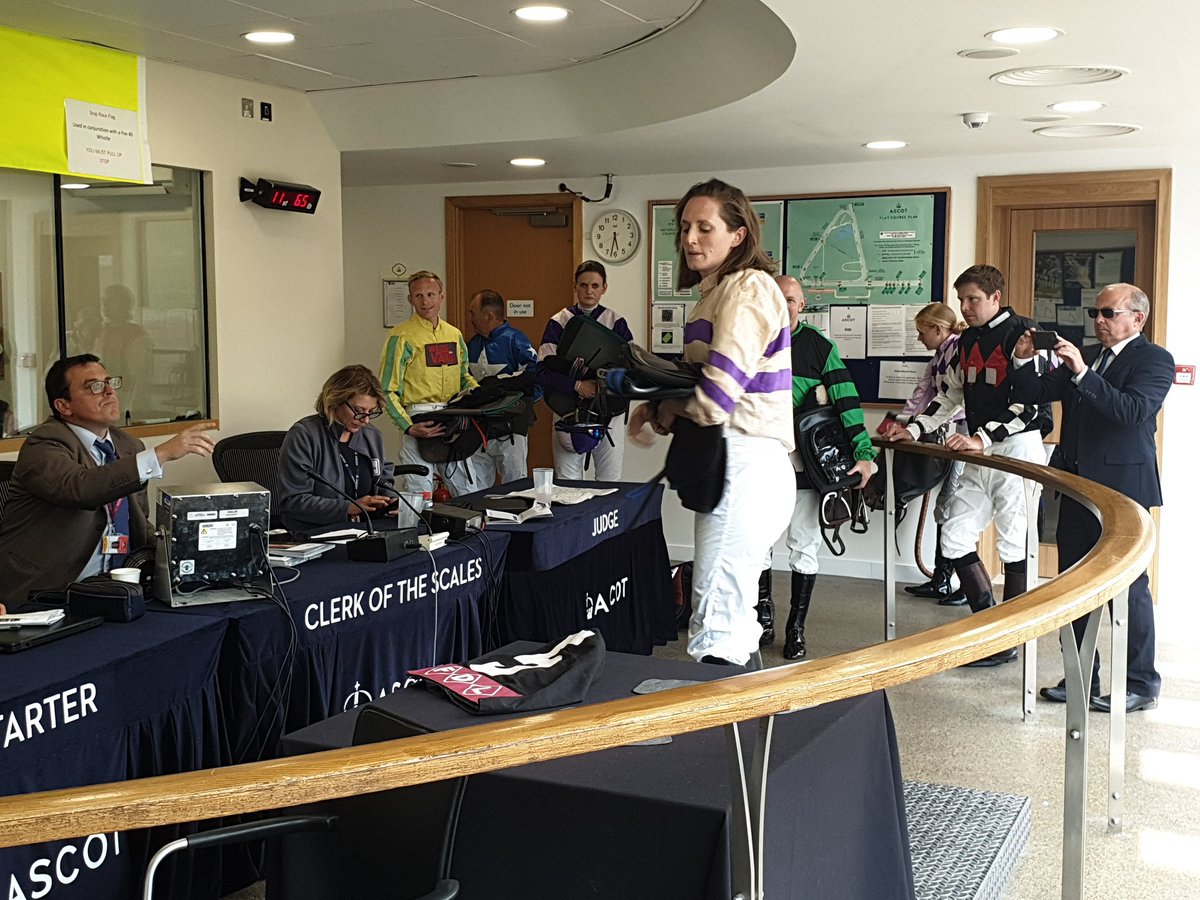 ClayStreetLtd's tweet photo. @propertyraceday @Ascot Weighing out before the charity race... @Ascot @propertyraceday https://t.co/NEC1TVmHOj