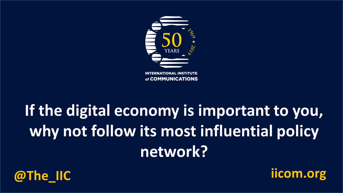 The_IIC's tweet photo. @The_IIC is an independent not for profit membership organisation which brings together #policymakers from the world’s most powerful and influential #tmt organisations to debate #regulatory frameworks for the #digital_ecosystem.
https://t.co/anBDKqpKh0
#iic50whats
#regulation https://t.co/vAN40Ghdm6