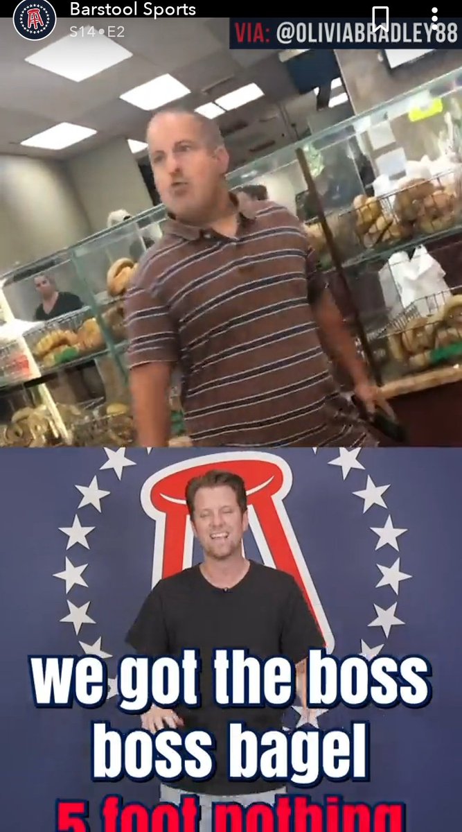 416_Sports's tweet photo. Not saying that the bagel guy was in the right, but he's clearly been subjected to a lifetime of bullying. Of course, Barstool Sports perpetuates the bullying. #CyberBullying isn't cool! https://t.co/2QFnsTH6E6