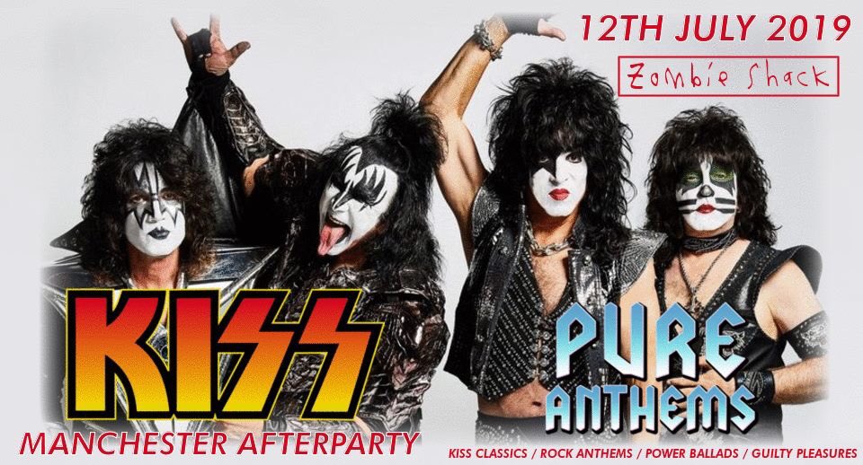 PureAnthemsClub's tweet photo. Join us tonight in Manchester after the massive KISS farewell concert! Doors 11pm TIL late! #kiss #pureanthems @ZombieShackMCR https://t.co/YNRJWwGaW1