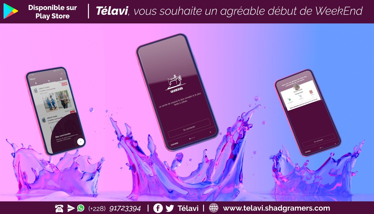 Telavi4's tweet photo. Passez un agréable week-end 😊 
https://t.co/3f7SGLSbvc
Téléchargez, parlez en autour de vous, et surtout faites nous des retours 👇🏾
https://t.co/RcXIgtMTZr
#Telavi #ShaDGramers
Prenez soin de vous et à très bientôt 🖐🏾😊  A partager sans modération 🙏🏾c'est le 228 🇹🇬 qui gagne. https://t.co/VibCp772Zm