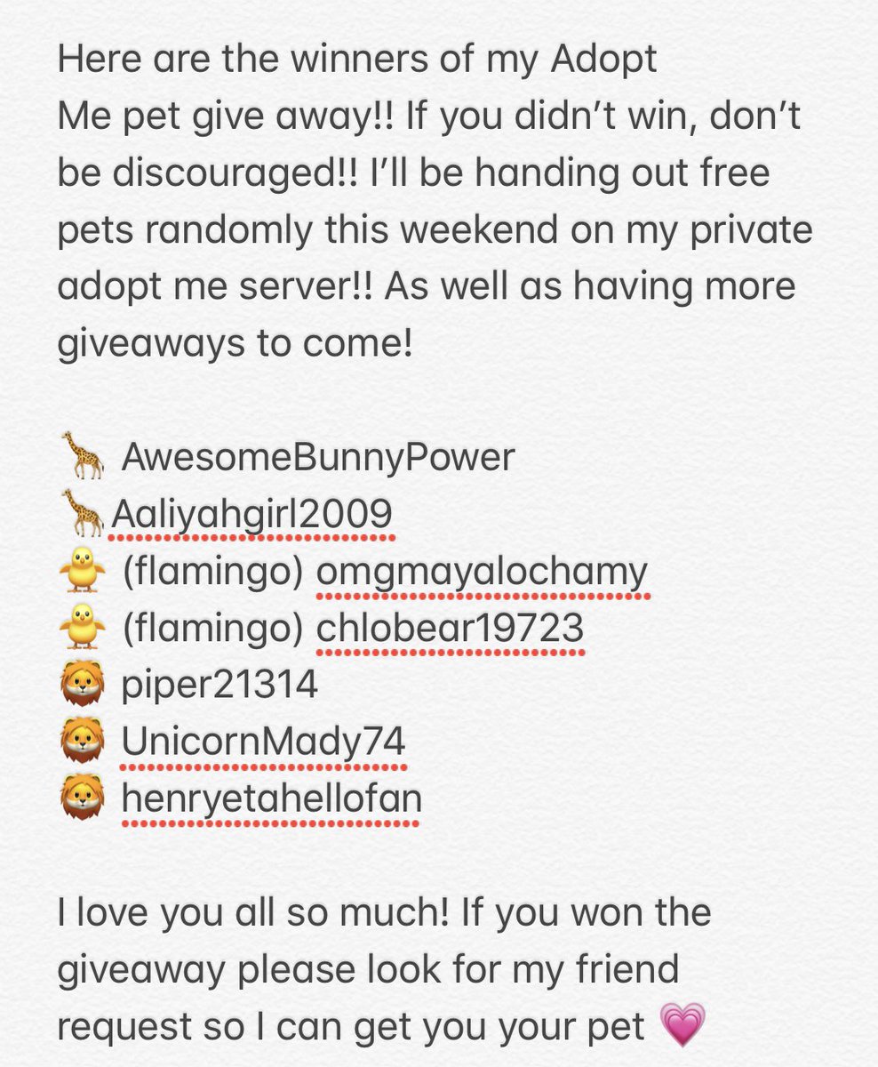 Meganplays On Twitter Here Are The Giveaway Winners - meganplays roblox adopt me youtube sloth