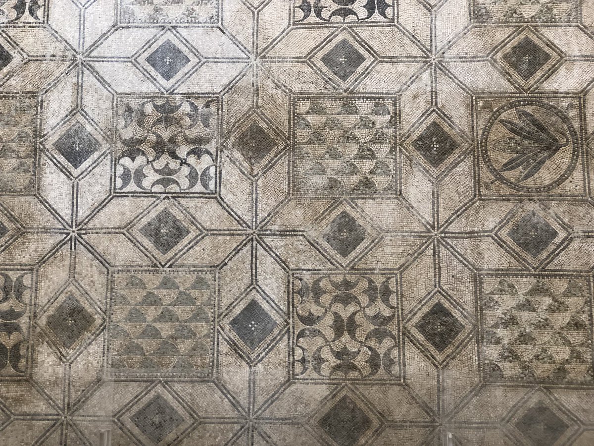 Floor coverings at The Alcázar de los Reyes Christianos in Córdoba from the 2nd Century AD. When carpets had interesting patterns!