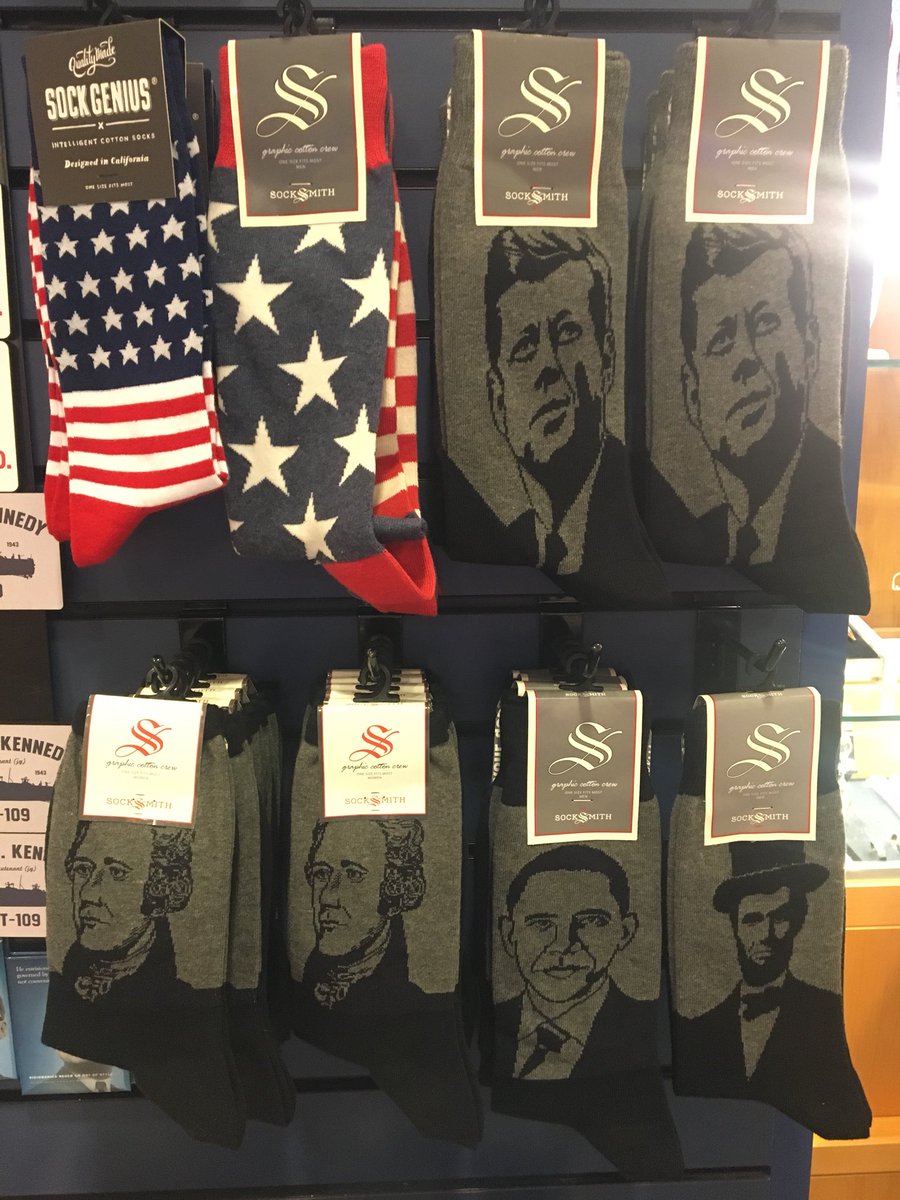 bernarddonoghue's tweet photo. Presidential #museumsocks @JFKLibrary for your information @StuartHobley “Ask not what your hosiery can do for you......” https://t.co/Zd7BDO2QEh