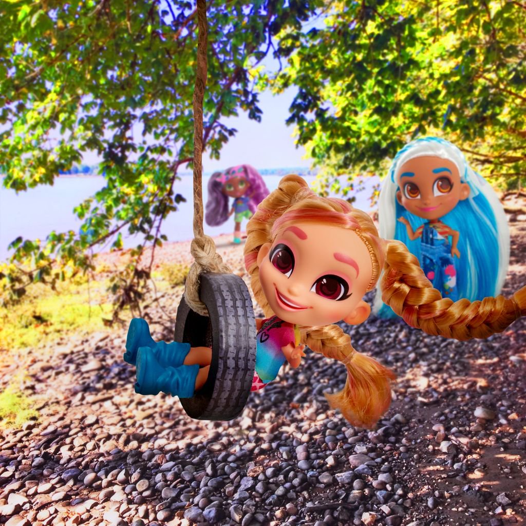 hairdorables's tweet photo. SWINGING into the weekend ❤️ #hairdorables #hairdorablesseries3 #colorcrimpcurl #hairdorablesdolls #tireswing #friyay #bffs #bighairdontcare #dolls #dollsofIG #dollcollector #collectibles #unboxing #unbox #toycollector https://t.co/QmJ3yYnWc6