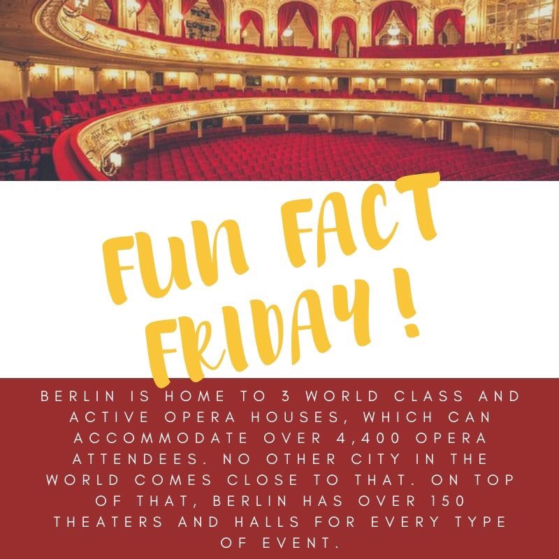 Fun Fact Friday!
- Berlin Opera Houses -
#RawlsAbroad
.
.
.
#Berlin #Germany  #FunFacts #Friday
<a href="/TTURawlsCollege/">Rawls College</a>