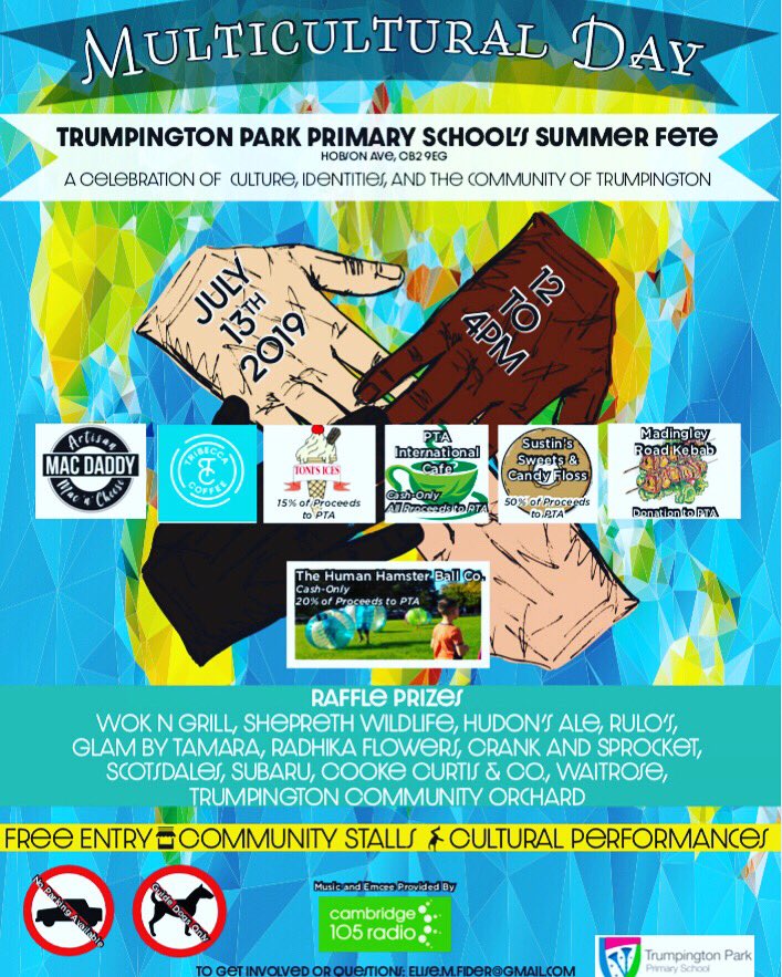 Track the trike at Trumpington’s Multicultural Day this weekend. A celebration of culture, identities &amp; the community of Trumpington this Saturday from 12-4pm #multicultural #coffee #bike #coffeebike #pedalpower #caffeine #cambridge #sustainable #coffeewithpurpose #tribeccacoffee