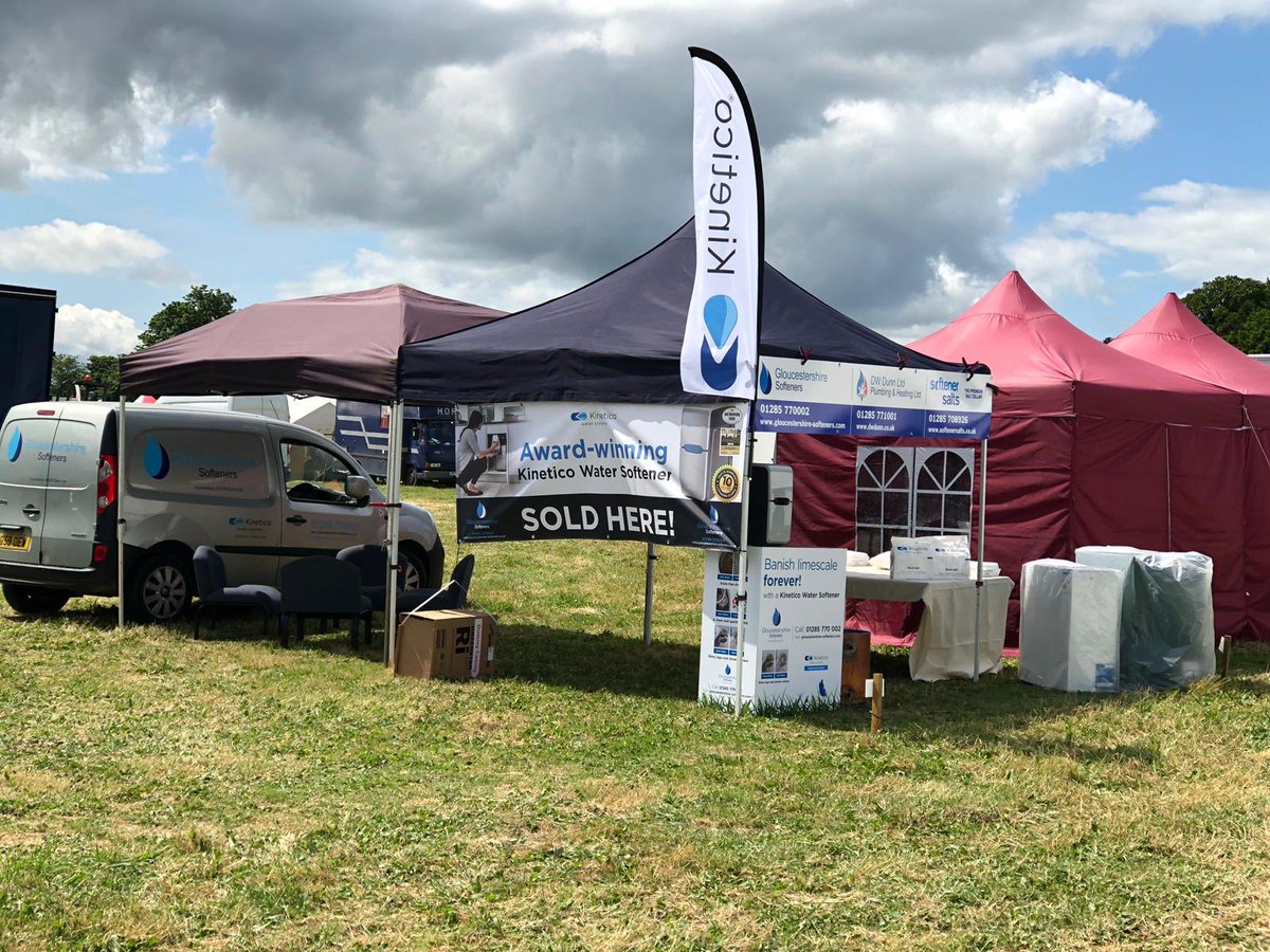All set up and ready to go! Come and see us at the #cotswoldshow and say hello! #watersofteners #kinetico #softwater #cotswolds