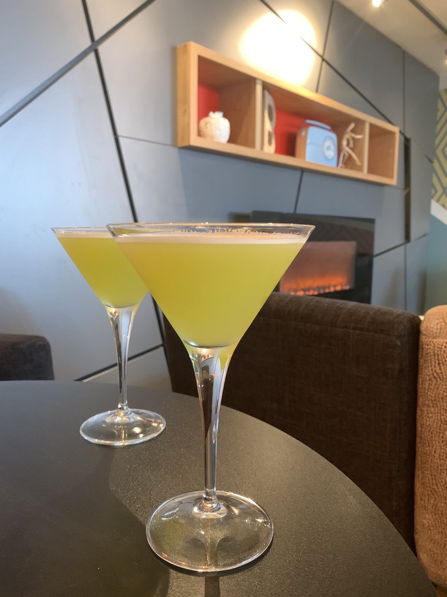 Cocktail number ten; very sweet but very tasty, lemon sherbet! 
#BCW2019 <a href="/lobbyonhill/">Lobby on Hill Street</a> <a href="/BhmCocktailWknd/">Birmingham Cocktail Weekend</a>