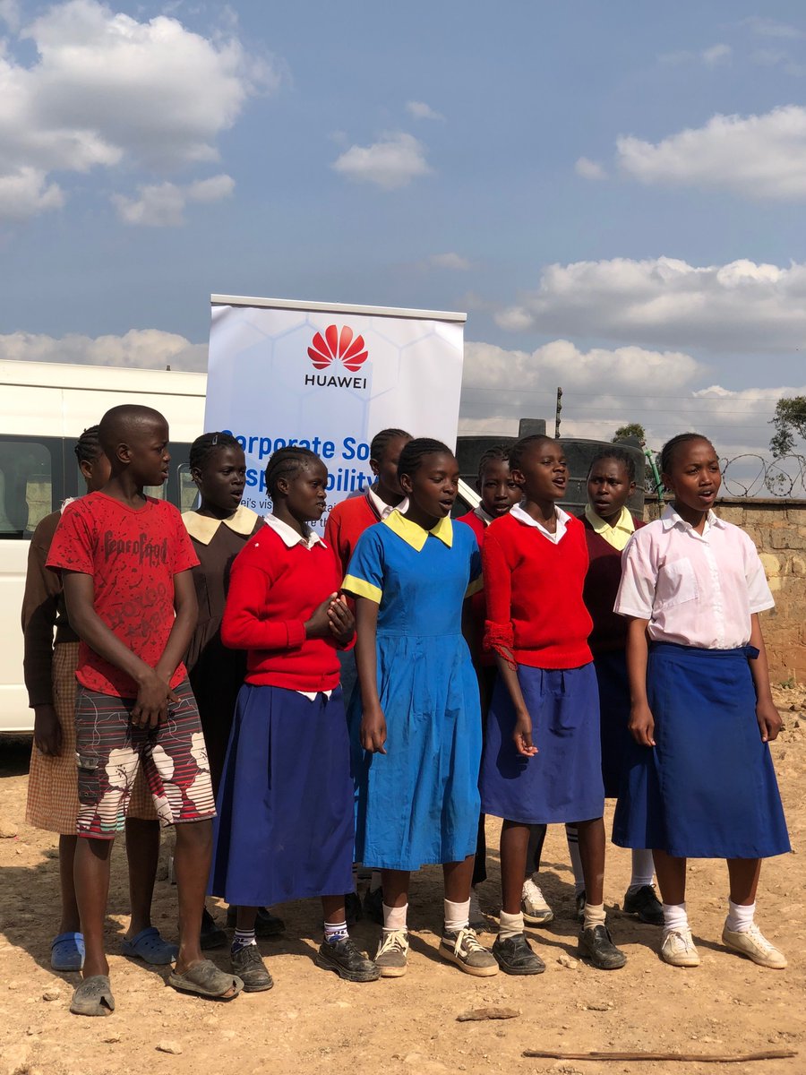 HuaweiKenya's tweet photo. Women In Technology Huawei (WITH) at Dagoretti Children's Home today. WITH aims to increase the number of young girls taking STEM classes &amp; careers, provide a mentorship platform for women to share &amp; solve societal challenges &amp; encourage them to nurture their interest in Tech. https://t.co/G9jvOJP4TI