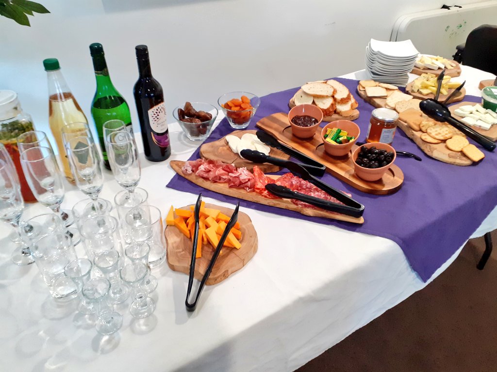 GoEActivities's tweet photo. We had a honey and cheese tasting this afternoon at #GracewellofEdgbaston. Our kitchen team put together a beautiful platter of cheese and meats that complimented orange blossom honey  #DontStepOnABeeDay @JazzVirkTweets @SteventonZoe @GracewellHealth @asajuk https://t.co/5SbpcoHiLj