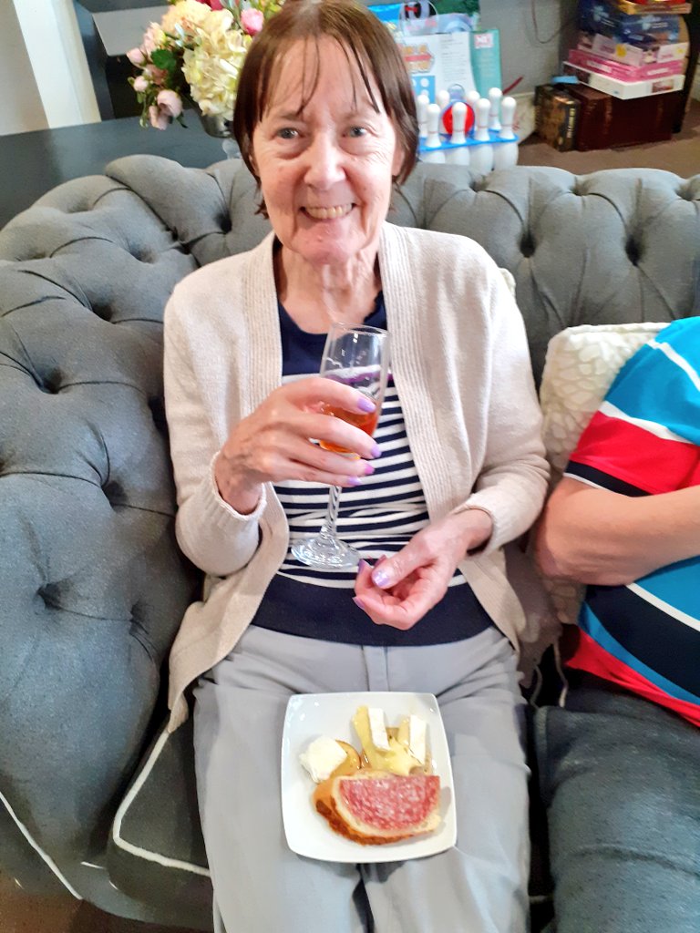 GoEActivities's tweet photo. We had a honey and cheese tasting this afternoon at #GracewellofEdgbaston. Our kitchen team put together a beautiful platter of cheese and meats that complimented orange blossom honey  #DontStepOnABeeDay @JazzVirkTweets @SteventonZoe @GracewellHealth @asajuk https://t.co/5SbpcoHiLj