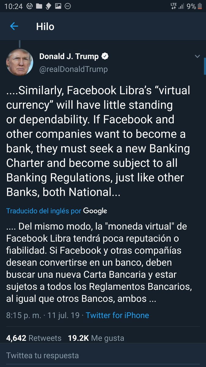 AsonacripVe's tweet image. A continuación publicamos los comentarios del Presidente de los EEUU @realDonaldTrump con respecto a las criptomonedas. Desde Asonacrip proponemos que EEUU de un paso adelante con la tecnología Blockchain y cree su USACoin #Bitcoin #CambiaElMundo #CompraCripto #HablaCripto