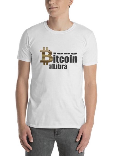 YourCrypMerch's tweet photo. @realDonaldTrump Long Bitcoin, short Libra! #buybitcoin https://t.co/pNGM9bn2yu