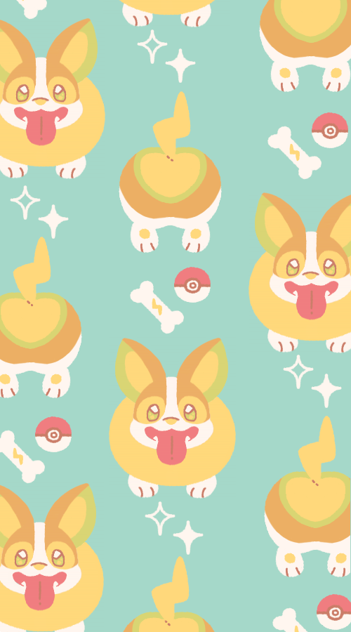 yamper tongue no humans pokemon (creature) tongue out dog heart white background  illustration images