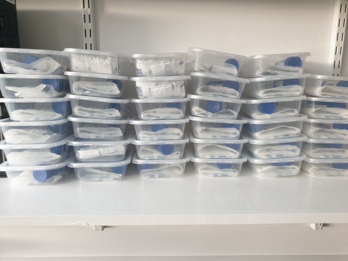 microAmy's tweet photo. Spent Friday afternoon working on a little science craft project, faecal sample kits ready to go out to study participants! https://t.co/h8wlIOl9wk