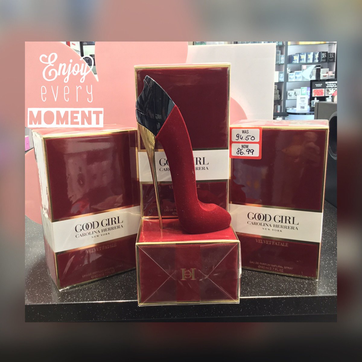 CheapsideTps's tweet image. Looking for something luxurious, divine and exciting? Well look no further, pop in and try Good Girl Velvet Fatale 😍 It is on sale for £86.99! Once its gone, its gone! @michelle_tyson1 @stevendaytps @artforfreedom24 @TPSPeople @kellywong08 #itsgoodtobebad #carolinaherrera