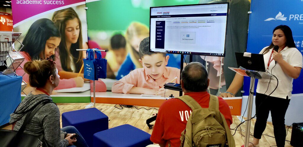 PREPWORKS's tweet image. It is the last day of #CAMT19, but you still have the opportunity to meet us and learn more about our products and digital solutions for the classroom. Join us at booth #401, we are currently presenting our #STAAR Master Digital Demo and we will have a #PREPWORKS demo at 1:00 PM!