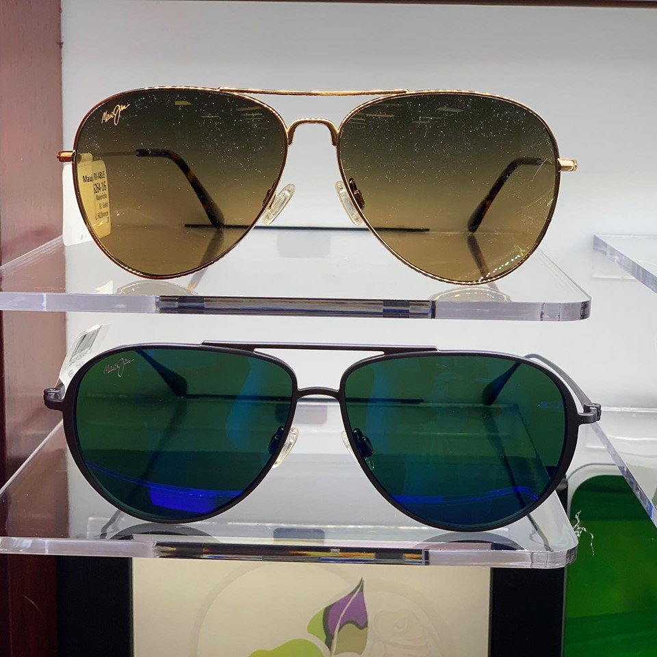 VisionaryEC_CT's tweet photo. It’s #AlohaFriday!🌺 We have a great selection of  @OfficialMauiJim #sunglasses- one of our favorite styles? #Polarized #AviatorSunglasses! 🕶View the world is more color, clarity and detail. #eyehealth #eyecare #eyewear #visionaryeyecare #wallingfordct #ct #mauijim #aviators https://t.co/YfXRrW378C