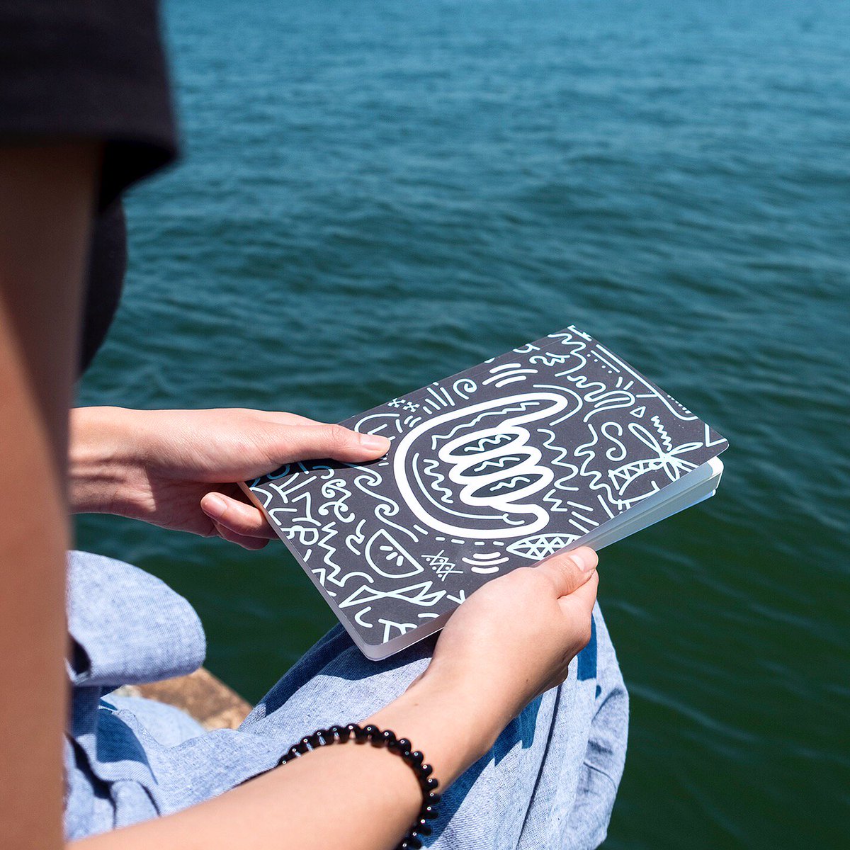 Shaka, bruh! Sending good vibes your way this weekend 🌞🌊 Notebook design by Steph. #FridayFeeling