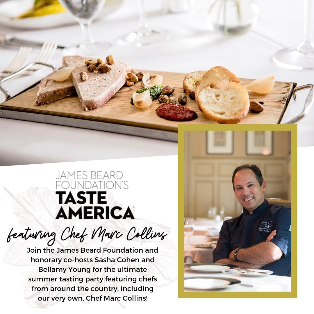Join some of the country's top chefs, including our very own <a href="/ChefMarcCollins/">Chef Marc Collins</a> for <a href="/beardfoundation/">James Beard Foundation</a>'s Taste America kick-off party, presented by <a href="/CapitalOne/">Capital One</a>  #tasteamerica buff.ly/2NTNynF