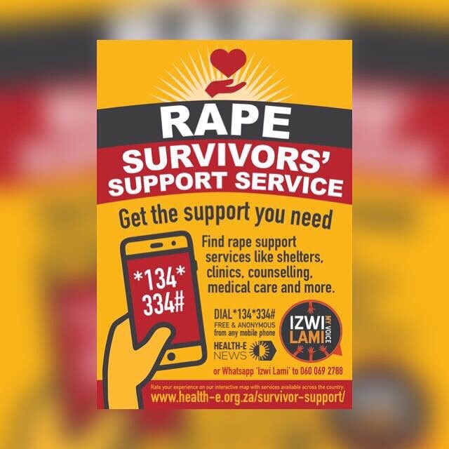 HealtheNews's tweet photo. Catch our digital and online editor @pontsho_pilane on @Newzroom405 tomorrow at 9am as she discusses @IzwiLami, our  anonymous mobile phone service that helps rape survivors access the nearest post-rape care centres, clinics, hospitals and shelters. https://t.co/D4EIrGOrfh
