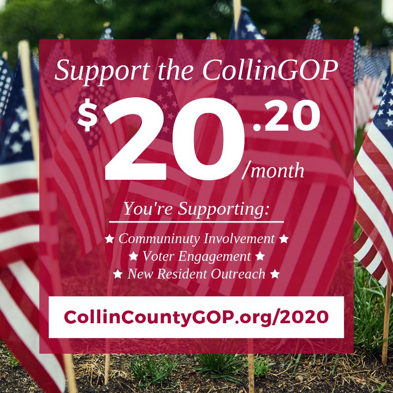 CollinGOP's tweet photo. The #CollinGOP is hard at work gearing up for 2020. We know that strong Republican leaders and conservative principles in action have kept #CollinCounty strong for decades and lead to tremendous growth. Support us by donating here > https://t.co/flWC5wj4b1 https://t.co/Y9VxKPINN0