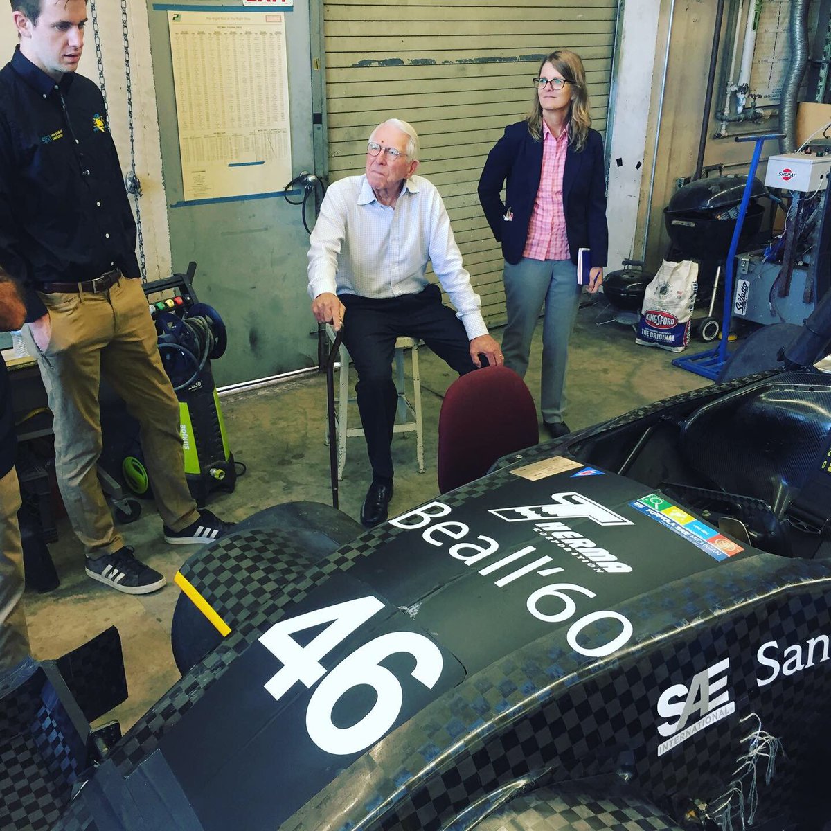 SJSUEngineering's tweet image. One of the greatest supporters of our College, our GO program, and  Spartan Racing, Alumnus Don Beall (Metallurgical Engineering 1960),  dropped by for a visit this week. Thank you, Don! #SpartanPride #SJSUEngineering
