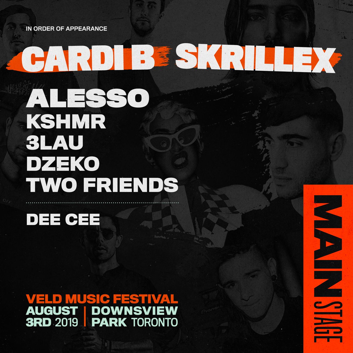 2019 Veld Music Festival Mainstage lineup